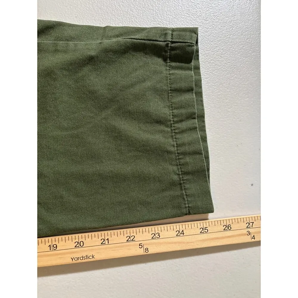 Aeropostale Army Green Cargo Pants Women's Large Elastic Waist‎ Straight Leg - Picture 7 of 11